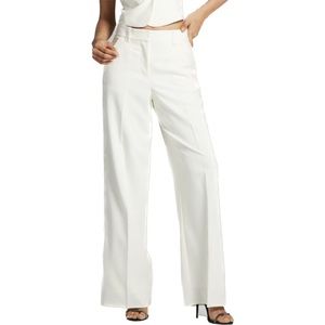 NY & Company Wide Leg Light Stretch White Pants